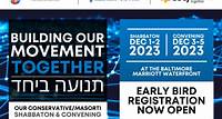 2023 Conservative | Masorti Shabbaton & Convening Registration is now open! Hurry – pricing increases on November 1st! If you are passionate, interested, or curious about Conservative/Masorti Judaism…re