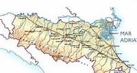 Cartina fisica dell’Emilia Romagna