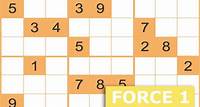 Sudoku gratuits - Force 1 - 22 mai 2024 Grille n°1238