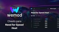 Tenha 5 cheats para Need for Speed Heat com o WeMod, o Aplicativo Definitivo para Modding de Jogos de PC