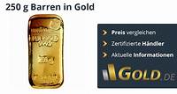 250g Goldbarren kaufen | Preis vergleichen mit der Nr. 1 GOLD.DE