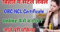 Bihar Central OBC NCL Certificate Apply Online: बिहार से सेंट्रल लेवल Non Creamy Layer Certificate ऑनलाइन कैसे बनाएं, देखें पूरी प्रक्रिया - EazytoNet.Com