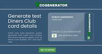 Valid Diners Club Card Generator 2023 - VCCGenerator