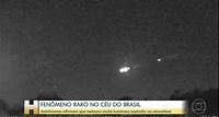 Especialistas explicam fenômeno luminoso que foi visto no céu do Brasil