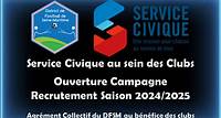 Vie des Clubs Campagne 2024/2025 service civique