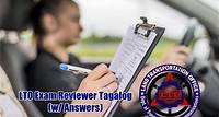 LTO Exam Reviewer in Tagalog (with answers)