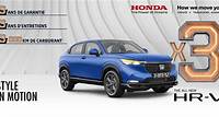 Offre Honda HR-V X3 3 ans de garantie, 3 ans d'entretiens, 3000 Km de carburant