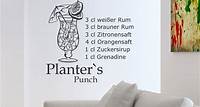 Wandtattoo Planters Punch