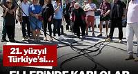 21. yüzyıl Türkiye’si… Ellerinde kablolarla aylardır internet bekliyorlar