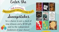 Celebrate Independent Bookstore Day by entering for a chance to win a great selection of books!