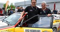 Hohenfeld Oldtimer-Rallye macht Station in Hohenfeld: Mit 4,5 Liter Hubraum durch die fränkische Landschaft - Mit vielen Bildern