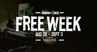 Rainbow Six Siege Free Week - August 28th to September 3rd