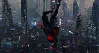 Miles Morales Falling Upside Down Spider-man Into The Spider-verse Live Wallpaper - MoeWalls