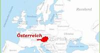 Österreich auf der karte Europas