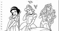 Desenho das Princesas da Disney Juntas