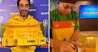 Troféu autografado por Ronaldinho e famosos será leiloado em prol do Rio Grande do Sul