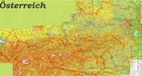 Große detaillierte karte von Österreich