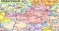 Schienennetz karte von Österreich