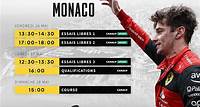 Le programme du GP de Monaco F1 2023