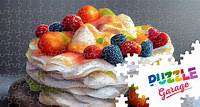 Meringue cake with berries Jigsaw Puzzle (Home, Food) | Puzzle Garage