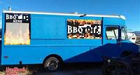 26' Chevrolet P30 Commercial Barbecue Food Concession Truck + Smoker Trailer.