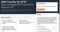 New – AWS Transfer for SFTP – Fully Managed SFTP Service for Amazon S3 | Amazon Web Services