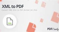 XML em PDF: Converta on-line e rapidamente de XML para PDF