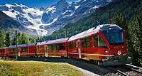 Excursion des Alpes suisses en train Bernina Express au départ de Milan