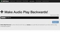 Online Mp3 Reverser - Make Audio Files Play Backwards