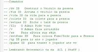 MTA Brasil: Comandos Admin/Staff Ex: /tp ID