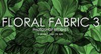 Floral Fabric Photoshop Brushes 3