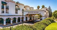 4. Quality Suites Downtown San Luis Obispo Charming hotel near downtown & Cal Poly, featuring classic Spanish architecture, complimentary breakfast, BBQ night with vegan options, and happy hour drinks. Pool & hot tub available.