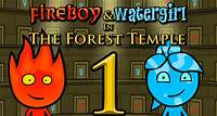 Fireboy and Watergirl 1: Forest Temple 🕹️ Juega en 1001Juegos
