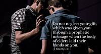 Verse of the Day: 1 Timothy 4:14