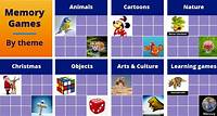 Matching Games grouped by Theme - Online & free | Memozor