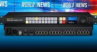 Ethernet Switch World’s first Ethernet switch for the film and television industry with 10G Ethernet for SMPTE-2110 IP video and front panel routing!