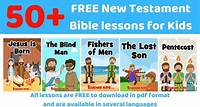 New Testament Bible lessons for Kids - FREE printable - Trueway Kids