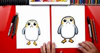 How To Draw A Porg From Star Wars + Artist Spotlight - Art For Kids Hub -