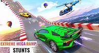 Impossible Mega Ramp Car Stunt