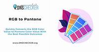 RGB to Pantone Color Converter