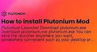 How to install Plutonium Mod - Plutonium Project