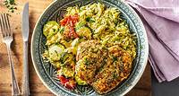 Chicken over Orzo Pasta with Zucchini and Tomato Recipe | HelloFresh