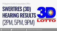 PCSO SWERTRES RESULT TODAY, 3D Lotto Results at 2PM, 5PM, 9PM