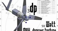 MKIII 50 Watt 3d printable Wind Turbine by 3dprintable1