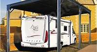 ABRI CAMPING CAR METAL SIMPLE PENTE 32 M2