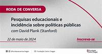 Roda de conversa debate desafios das pesquisas educacionais sobre políticas públicas com participação de pesquisador da Universidade de Stanford
