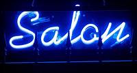 Free Blue Salon Neon Signage Stock Photo