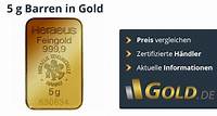 5g Goldbarren kaufen | Vergleiche Preise mit der Nr. 1 GOLD.DE