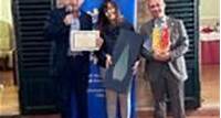 “Purpose” di Alba Trombini prima classificata al concorso di mosaico del Rotary Club Ravenna