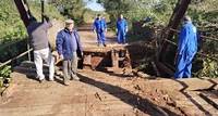 Ponte sobre o arroio Capivari, em Alegrete, está interditada por tempo indeterminado